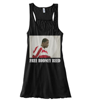 Load image into Gallery viewer, Free Rodney Reed Raise Your Voice 4 Ladies Flowy Tank