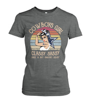 Load image into Gallery viewer, Dallas Cowboys Girl Classy Sassy Ladies Tee