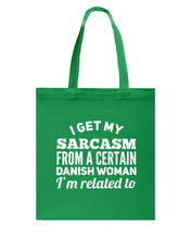 Load image into Gallery viewer, Danish Sarcasm Inherited Women Basketweave Tote Bag