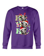 Load image into Gallery viewer, Funny Cows Ho Ho Ho Christmas Gift For Cow Lovers Sweatshirt