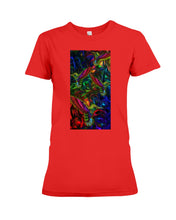 Load image into Gallery viewer, Hummingbird Cosmic Light Color Black T-Shirt Ladies Tee