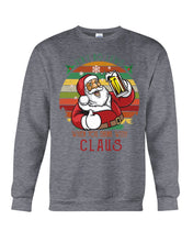 Load image into Gallery viewer, Santa Claus Beer Gift For Christmas Black T-Shirt Sweatshirt