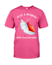 Load image into Gallery viewer, Just A Woman Loves Dancing And Reading Books Guys Tee
