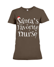 Load image into Gallery viewer, Santa's Favorite Nurse Ladies Tee