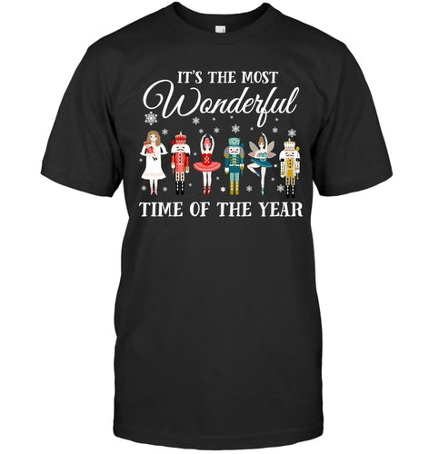 Ballet - Nutcracker Most Beautiful Time Of Year Black T-Shirt Guys Tee