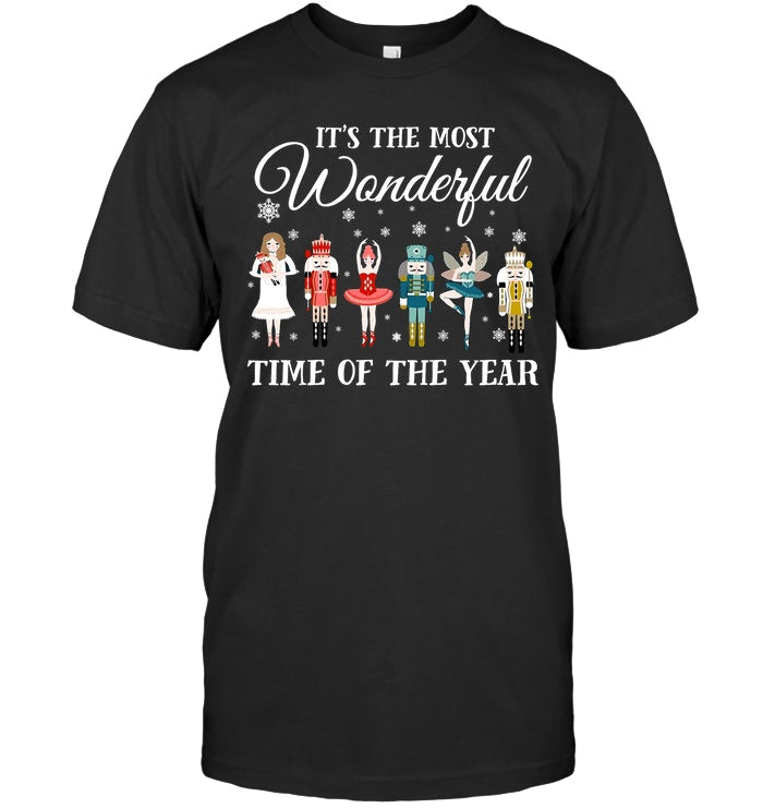 Ballet - Nutcracker Most Beautiful Time Of Year Black T-Shirt Guys Tee