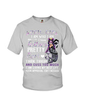 Load image into Gallery viewer, Tattoos Pretty Eyes Gift For April Girl T-Shirt Youth Tee