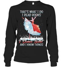 Load image into Gallery viewer, Girl Loves Reading Book And Dance Ballet Gift For Girls T-Shirt Unisex Long Sleeve