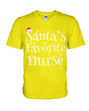 Load image into Gallery viewer, Santa's Favorite Nurse Guys V-Neck
