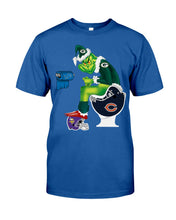 Load image into Gallery viewer, Grinch Green Bay Packers Funny Tee Guys Tee