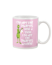Load image into Gallery viewer, Grinch Funny Quote Don't Like Diabetes Christmas Tee Mug