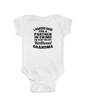 Load image into Gallery viewer, Gift For Red Head Grandma Family Tee Baby Onesie