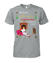Load image into Gallery viewer, Snoopy Hallmark Christmas Movie Writing Shirt Guys Tee