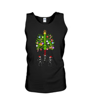 Load image into Gallery viewer, Merry Christmas Funny Dancing Skeleton Unisex Tank Top