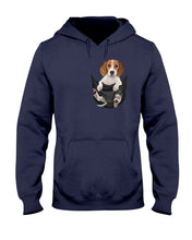 Load image into Gallery viewer, Beagle In The Pocket Funny T-Shirt Hoodie