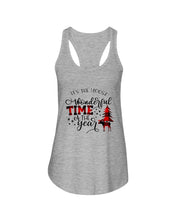 Load image into Gallery viewer, Funny Moose Wonderful Time Christmas Gift For Family Ladies Flowy Tank