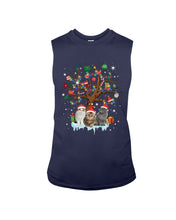 Load image into Gallery viewer, Christmas Tree Cat Lovers Cute Funny T-Shirt Unisex Long Sleeve
