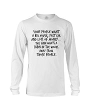 Load image into Gallery viewer, Finn Wants A Cabin In The Woods Away From Those People Unisex Long Sleeve