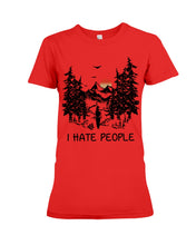 Load image into Gallery viewer, I Hate People Printing T-Shirt Ladies Tee