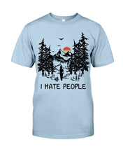 Load image into Gallery viewer, I Hate People Printing T-Shirt Guys Tee