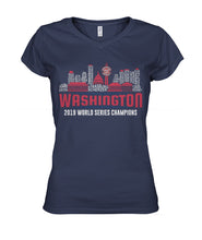 Load image into Gallery viewer, Washington 2019 World Series Champions Ladies V-Neck
