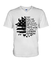 Load image into Gallery viewer, Christian T-Shirt Amen Guys V-Neck