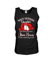 Load image into Gallery viewer, Wwii Veteran Daughter Their Heroes Unisex Tank Top