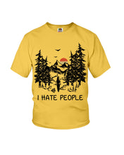 Load image into Gallery viewer, I Hate People Printing T-Shirt Youth Tee
