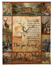 Load image into Gallery viewer, I Love You The Most Blanket Fleece Blanket