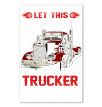 Load image into Gallery viewer, Old Trucker Move Over Boys Black T-Shirt Vertical Poster