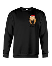 Load image into Gallery viewer, Pocket Slothmas Christmas Gift Funny T-Shirt Sweatshirt