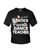 Load image into Gallery viewer, Santa Dance Teacher Christmas Shirt Youth Tee