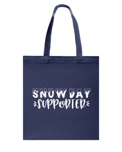 Load image into Gallery viewer, Snow Day Supporter Christmas Gift For Friends Family T-Shirt Basketweave Tote Bag