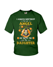Load image into Gallery viewer, Dragon Ball Angel Daughter Black T-Shirt Youth Tee