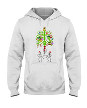 Load image into Gallery viewer, Merry Christmas Funny Dancing Skeleton Hoodie