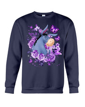 Load image into Gallery viewer, Donkey Loves Purple Flowers Custom T-Shirt Sweatshirt