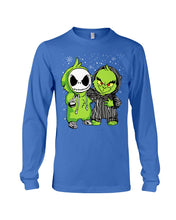 Load image into Gallery viewer, Cute Little Jack Skellington Grinch Best Friend Christmas Gift Shirt Unisex Long Sleeve