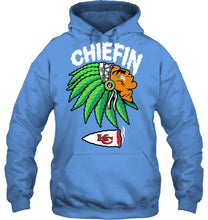Load image into Gallery viewer, Chiefin Kansas City Chiefs Gift For Fans T-Shirt Hoodie