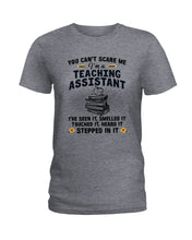 Load image into Gallery viewer, Teaching Assistant Stepped In It Quote T-Shirt Ladies Tee
