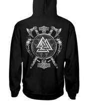 Load image into Gallery viewer, Viking Valknut Viking Pattern Custom T-Shirt Hoodie