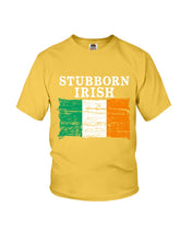 Load image into Gallery viewer, Stubborn Irish Flag Love Ireland Custom T-Shirt Youth Tee