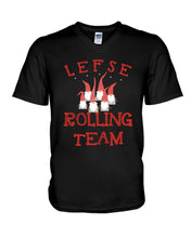 Load image into Gallery viewer, Lefse Rolling Team Cute Tee Guys V-Neck