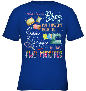 Brag Sean Ripper In Two Minutes Funny T-Shirt Youth Tee