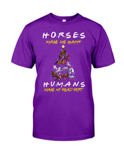Load image into Gallery viewer, Horses Make Me Happy Christmas Tree Gift For Horse Lovers Guys Tee