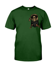 Load image into Gallery viewer, Scary Skeleton In Pocket Guys Tee