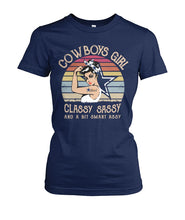 Load image into Gallery viewer, Dallas Cowboys Girl Classy Sassy Ladies Tee