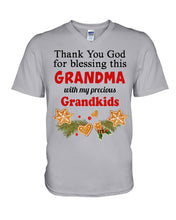 Load image into Gallery viewer, Blessing My Grandma Christmas Gift For Family Guys V-Neck