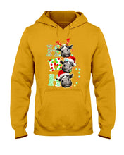 Load image into Gallery viewer, Funny Cows Ho Ho Ho Christmas Gift For Cow Lovers Hoodie