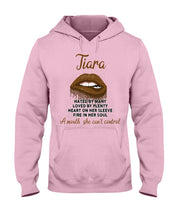 Load image into Gallery viewer, Tiara A Mouth She Can't Control Quote Name T-Shirt Hoodie
