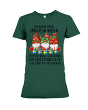 Load image into Gallery viewer, Swedish Christmas Gnome Cute Gift Tee Ladies Tee